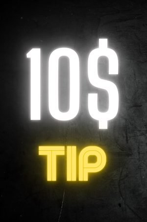 10 $ tip