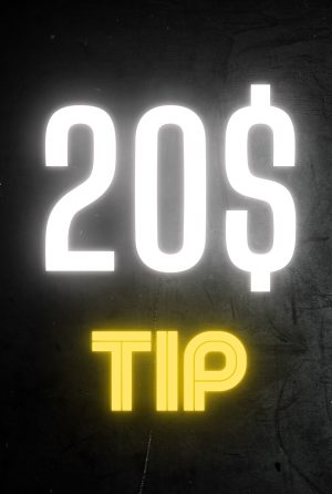 20 $ tip