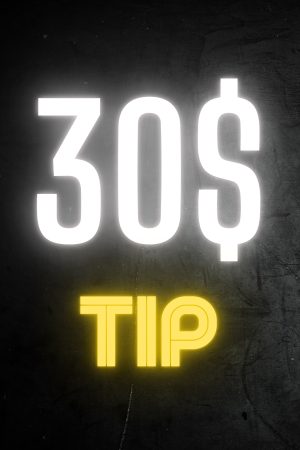 30 $ tip