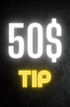 50 $ tip